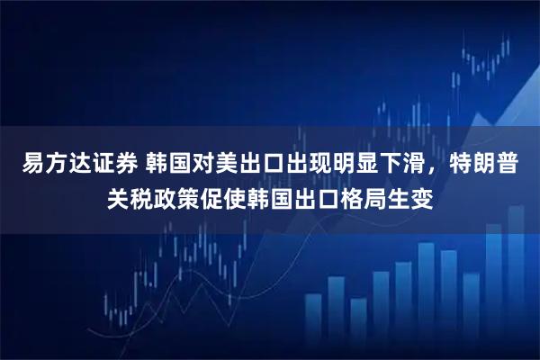 易方达证券 韩国对美出口出现明显下滑，特朗普关税政策促使韩国出口格局生变